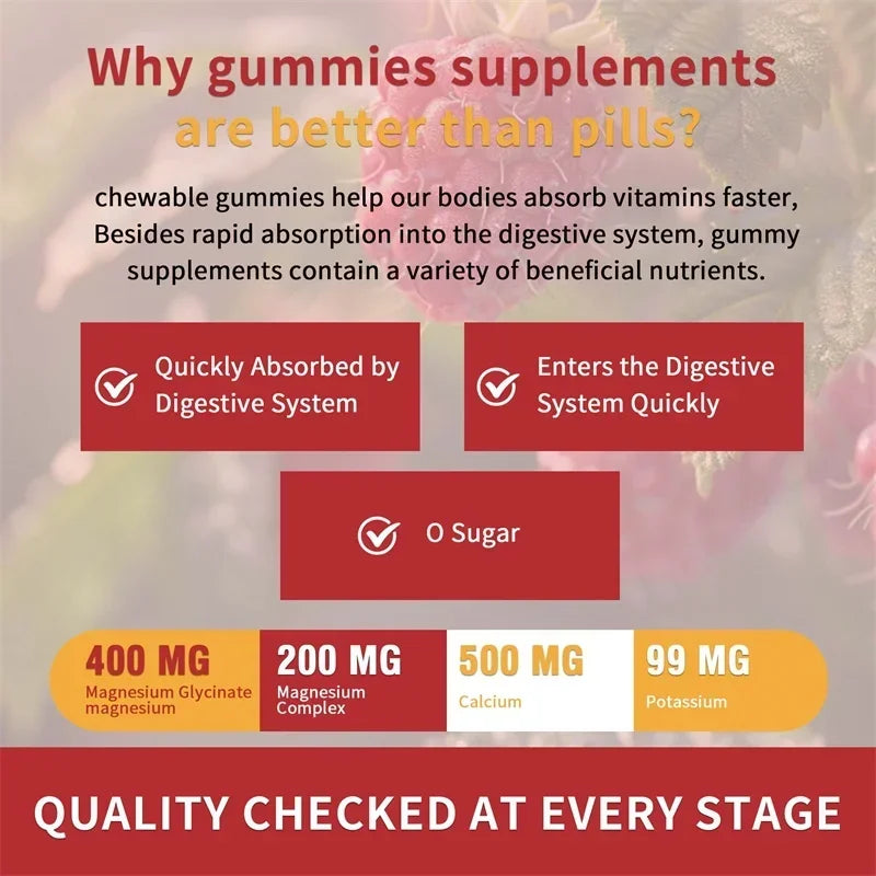 Magnesium Glycinate Gummies for Sleep and Brain Health