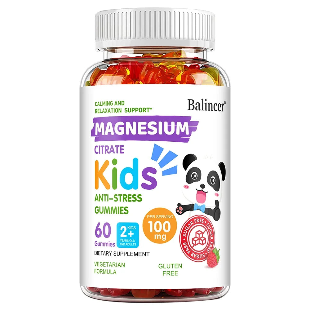 Magnesium Citrate Gummies - Promote Muscle Growth, Healthy Sleep, Support Heart, Bone, Muscle and Nervous System Health