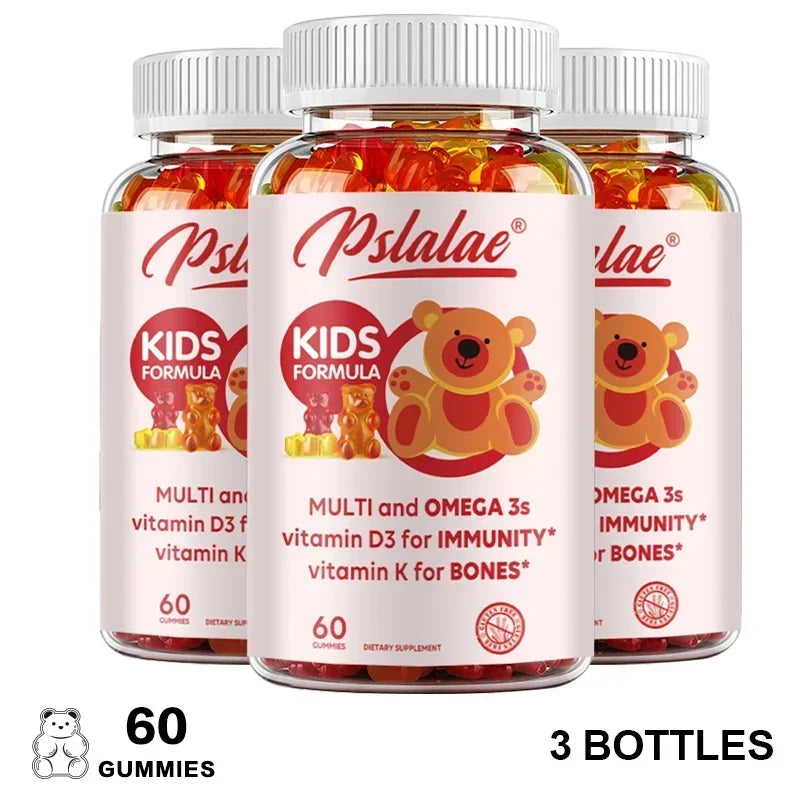 Kids' Smart Multivitamin Gummies – Boost Immunity, Memory & Focus | Sugar-Free, Natural, Fun Bear Shape