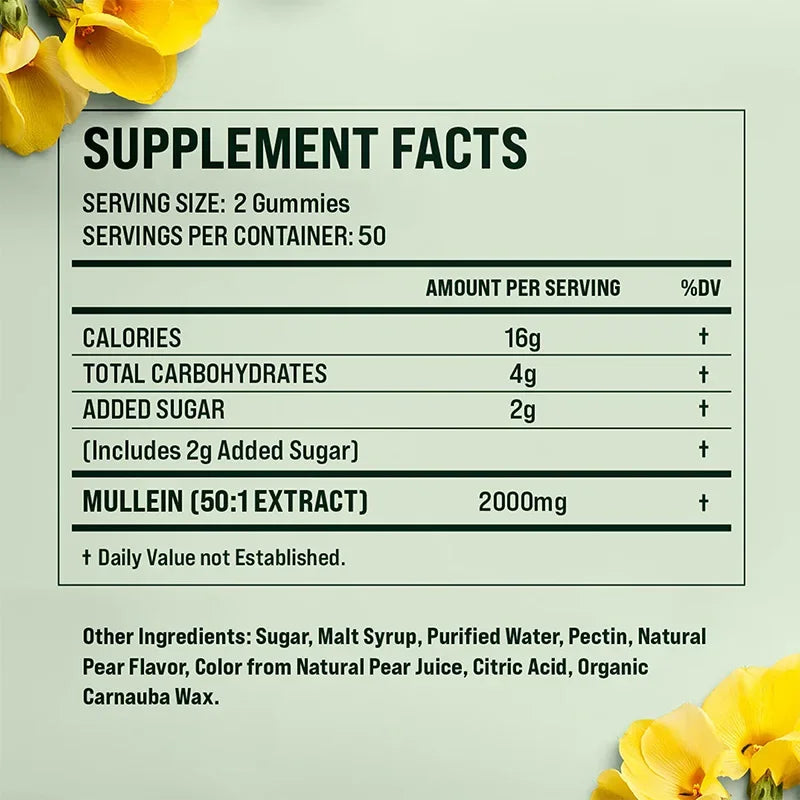 Mullein Gummies for Lung Health