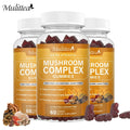 Lion’s Mane & Reishi Mushroom Complex Gummies – Nootropic Brain Booster for Focus, Memory, Immune & Stress Support