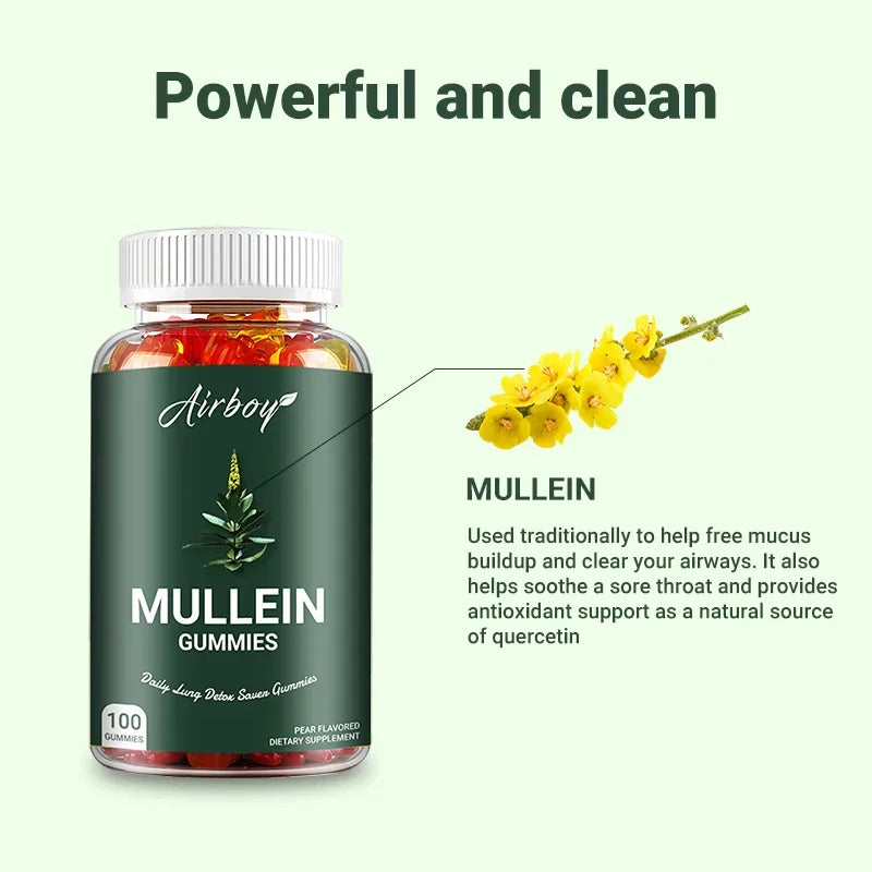 Mullein Gummies for Lung Health