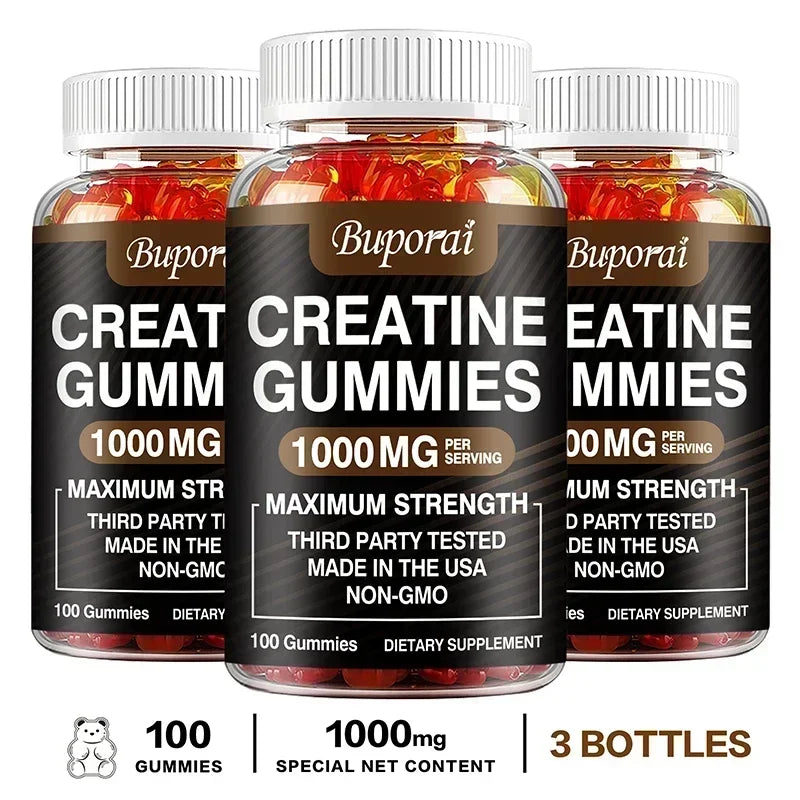 Creatine Monohydrate Gummies - Boost Energy, Build Muscle Mass, and Improve Athletic Performance