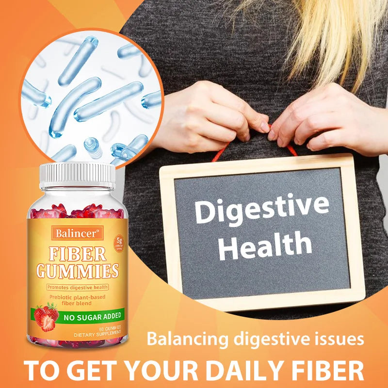 Prebiotic Fiber Gummies for Digestive Health