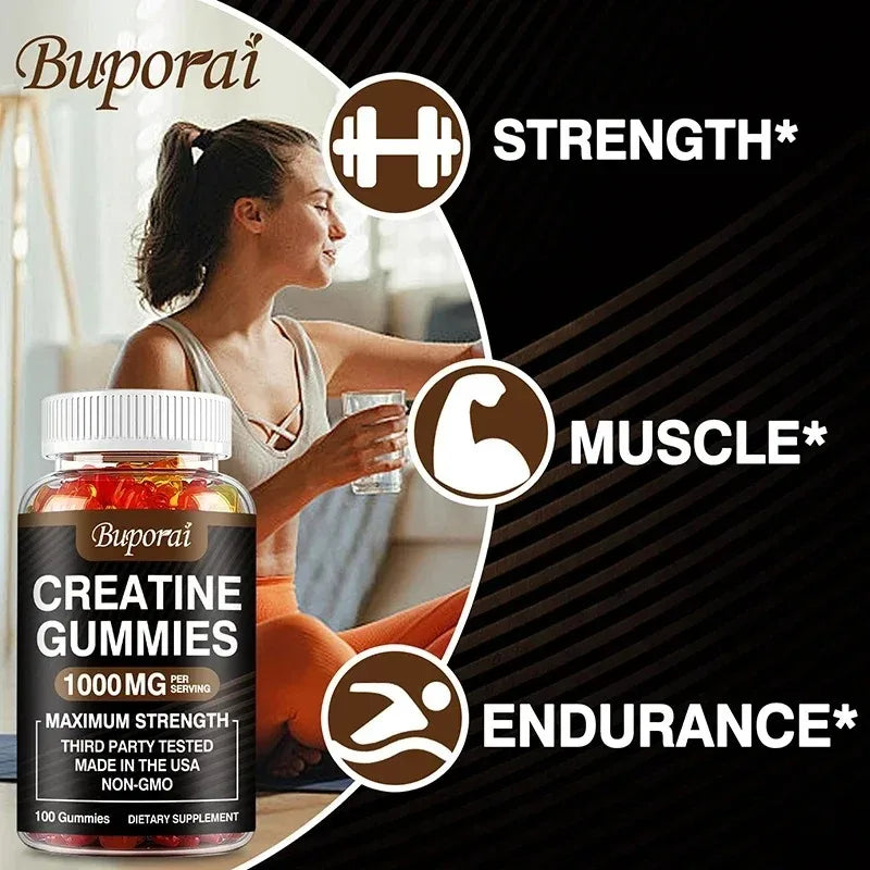 Muscle building supplement gummies creatine