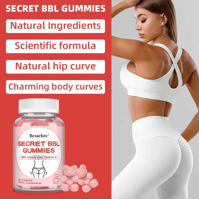 BBL Gummies for Butt & Hip Enhancement (60 Count)