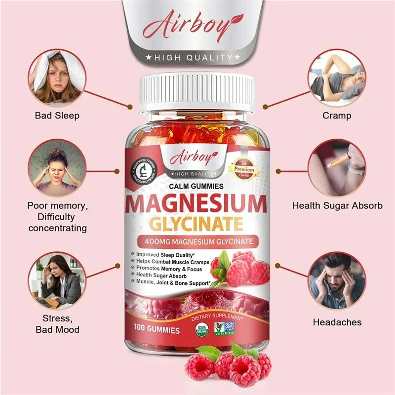 Magnesium Glycinate Gummies for Sleep and Brain Health