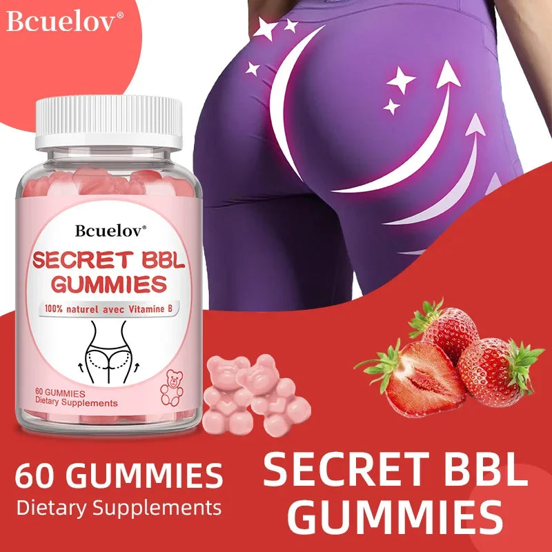 BBL Gummies – Body Sculpting Gummies for Butt & Hips | Shape & Confidence Boost | 60 Gummies